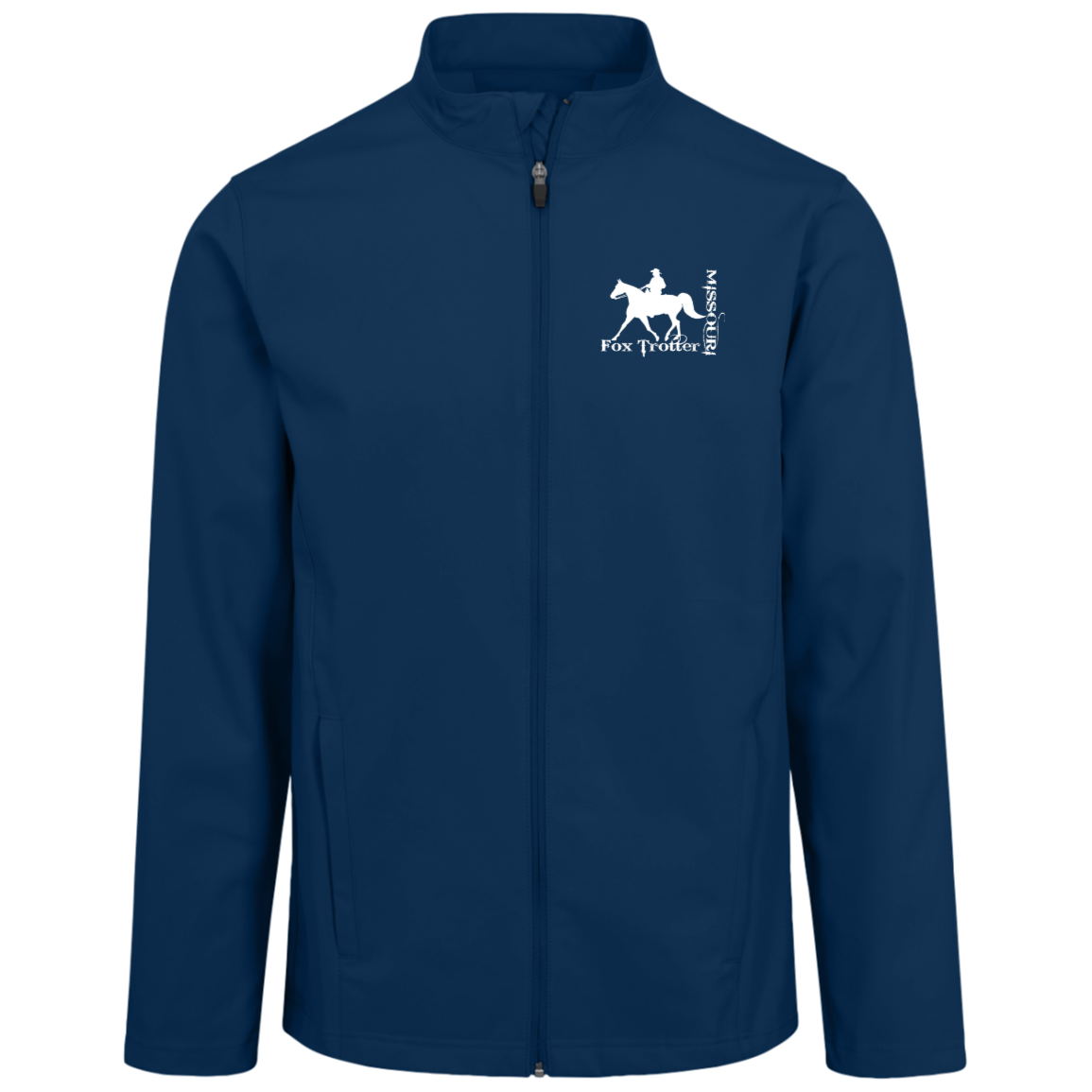 MISSOURI FOX TROTTER (white) 4HORSE TT80 Team 365 Mens Leader Soft Shell Jacket