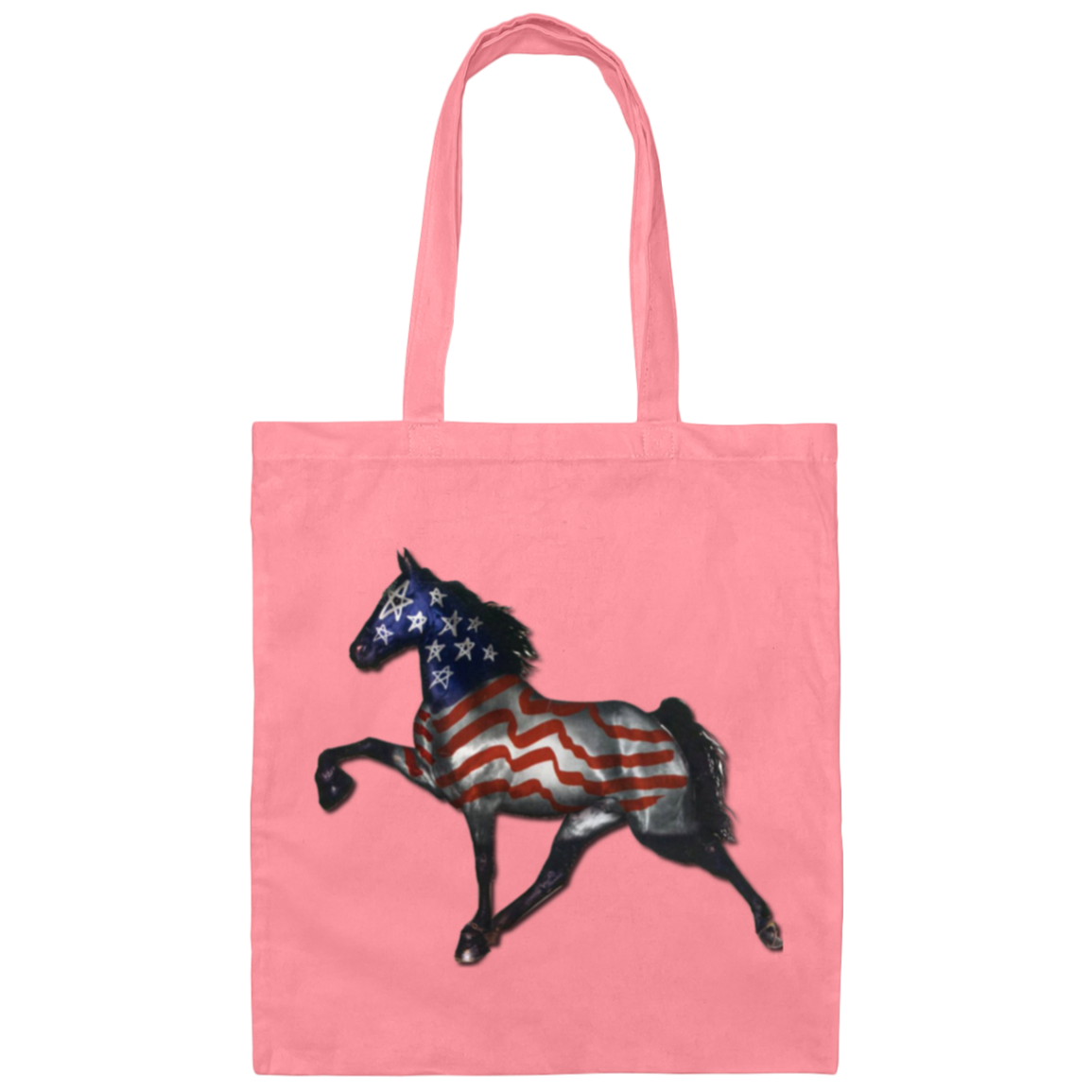 Tennessee Walking Horse Performance All American BE007 Canvas Tote Bag