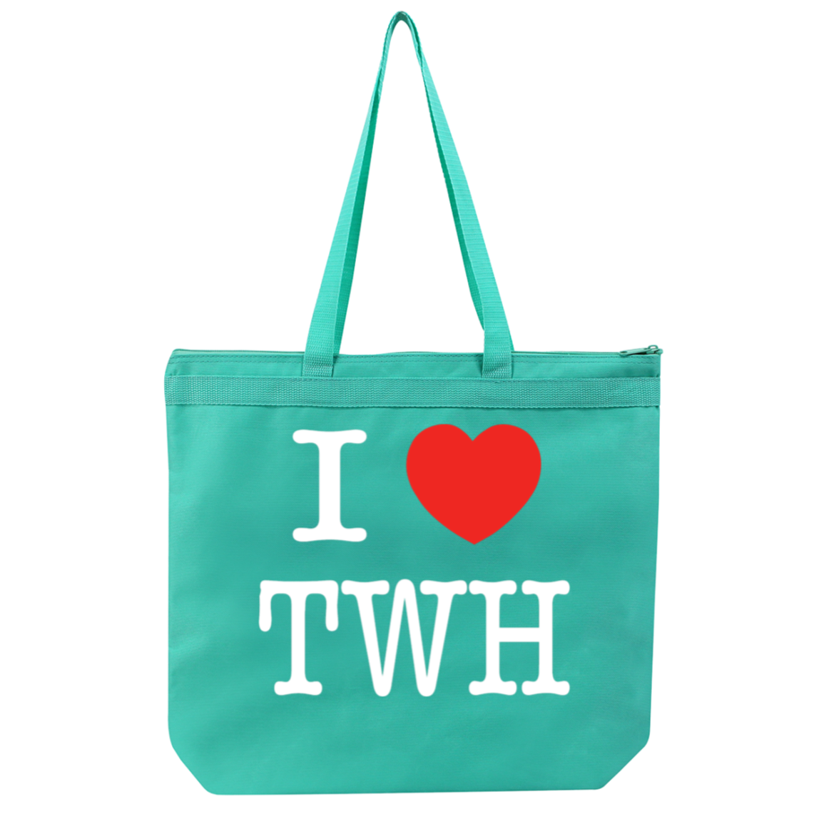 I LOVE TWH WHITE 8802 Liberty Bags Melody Large Tote