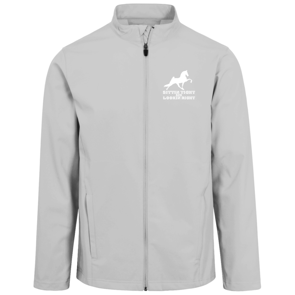 SITTIN TIGHT LOOKIN RIGHT TWH PERFORMANCE(WHITE) TT80 Team 365 Mens Leader Soft Shell Jacket