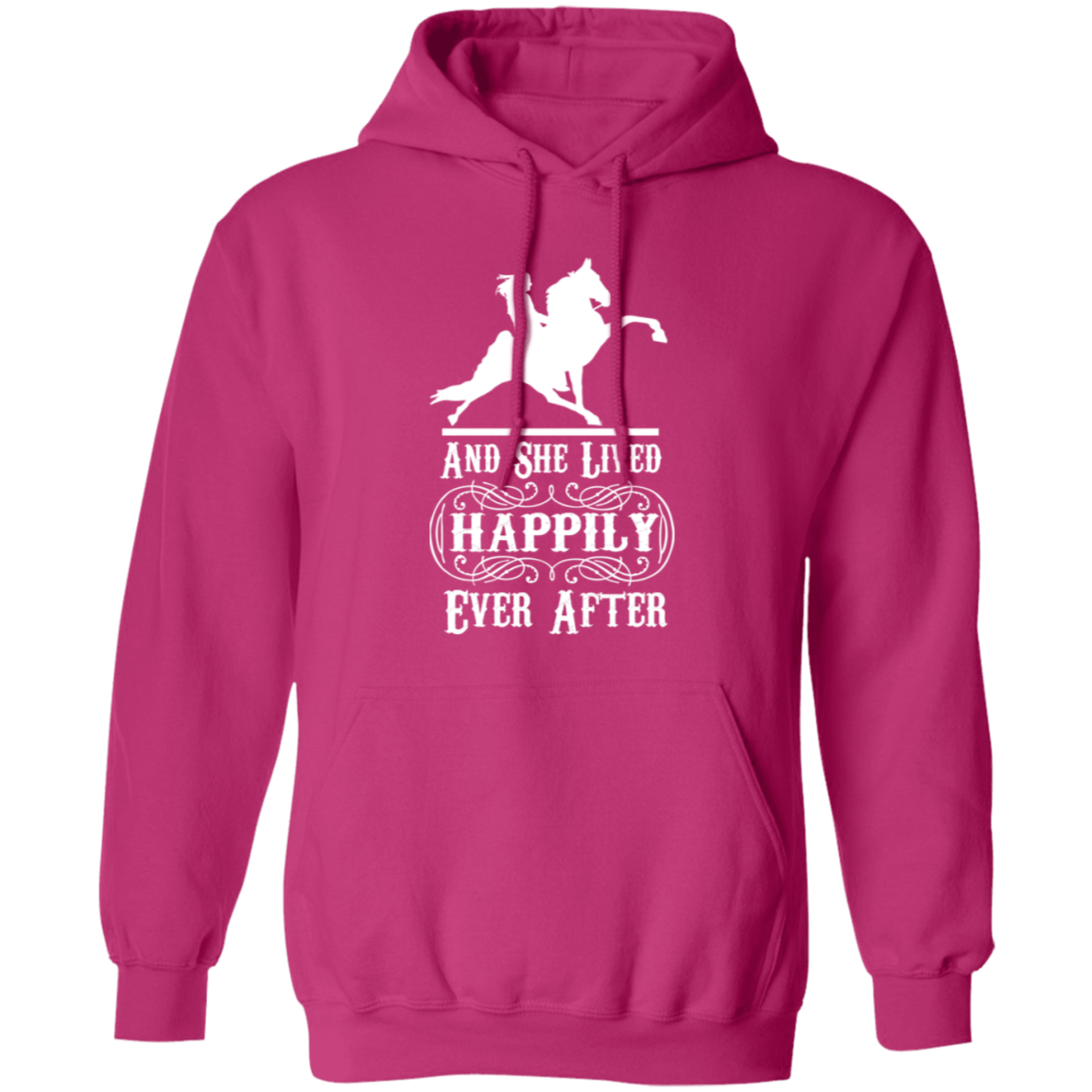 HAPPILY EVER AFTER (TWH Performance) wht G185 Gildan Pullover Hoodie