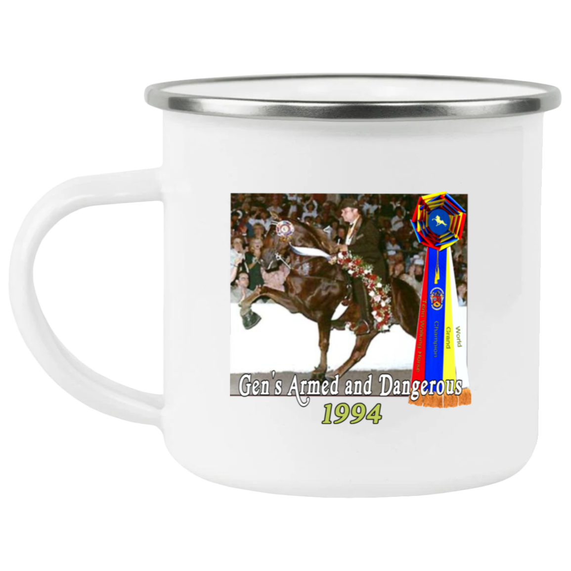 WGC GENS ARMED AND DANGEROUS 21271 Enamel Camping Mug