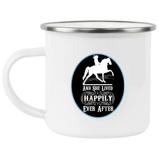 SHE LIVED HAPPY EVERY AFTER TWH PLEASURE 21271 Enamel Camping Mug