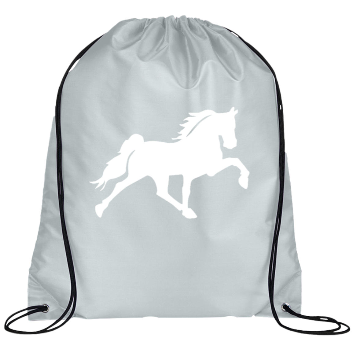 TENNESSEE WALKING HORSE DESIGN 3 JMD (WHITE) BG100 Prime Line Drawstring Cinch Backpack