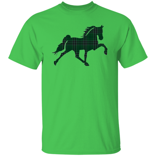 TENNESSEE WALKING HORSE DESIGN 3 JMD (GREEN PLAID) G500 5.3 oz. T-Shirt