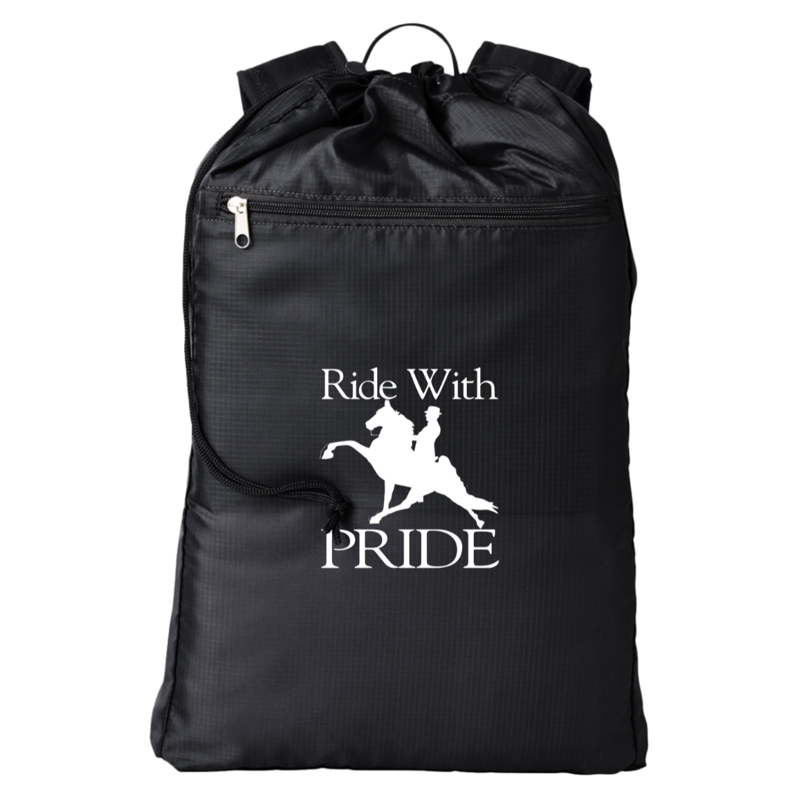 RIDEWITHPRIDEWHITE BE278 BAGedge Getaway Cinchback Backpack