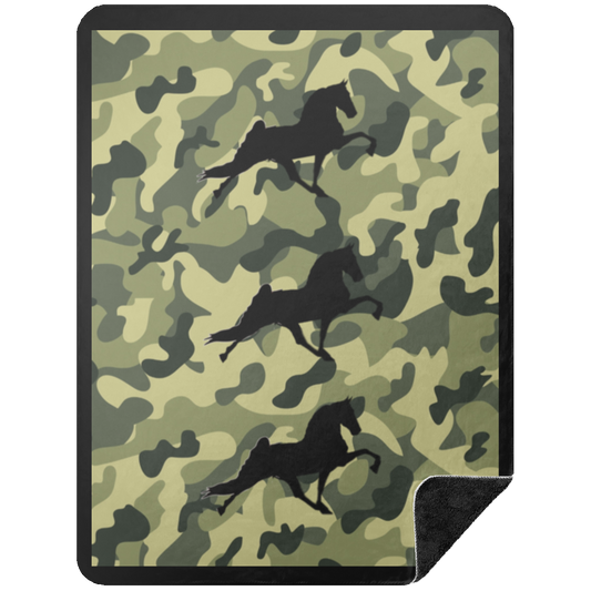 TWH PERFORMANCE CAMO BLANKET BSHL Premium Black Sherpa Blanket 60x80