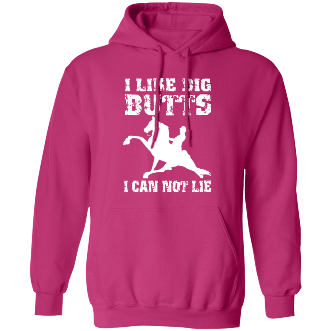 I LIKE BIG BUTTS (wht) G185 Gildan Pullover Hoodie