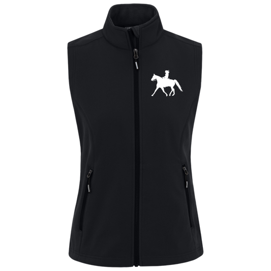 Missouri Fox Trotter LADY FINAL ART WHITE CE701W Core 365 Womens Cruise Two-Layer Fleece Bonded Soft Shell Vest