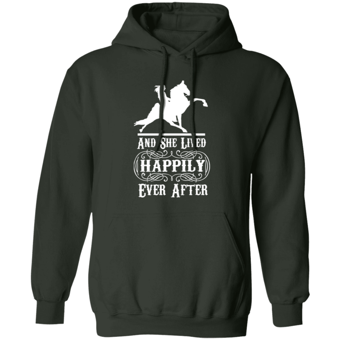 HAPPILY EVER AFTER (TWH Performance) wht G185 Gildan Pullover Hoodie