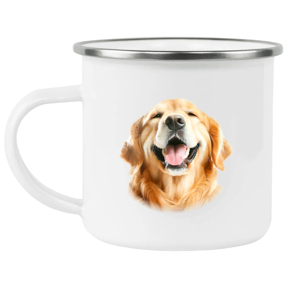 GOLDEN RETRIEVER LOVE ME 21271 Enamel Camping Mug