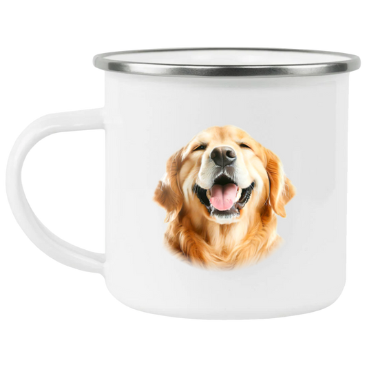 GOLDEN RETRIEVER LOVE ME 21271 Enamel Camping Mug