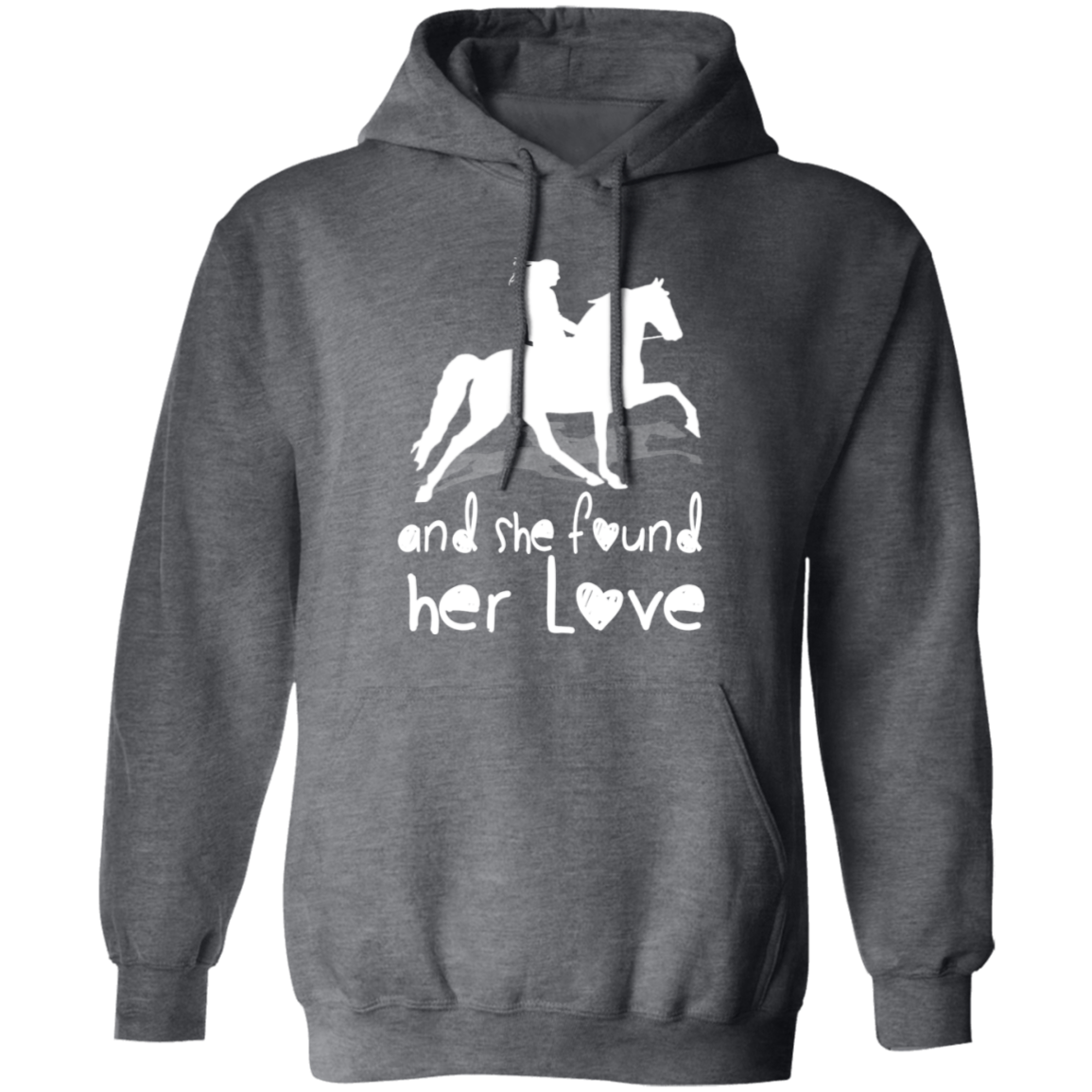 SHE FOUND HER LOVE (TWH pleasure) white art G185 Gildan Pullover Hoodie