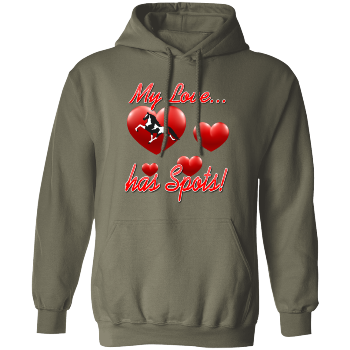 My Love Has Spots G185 Gildan Pullover Hoodie