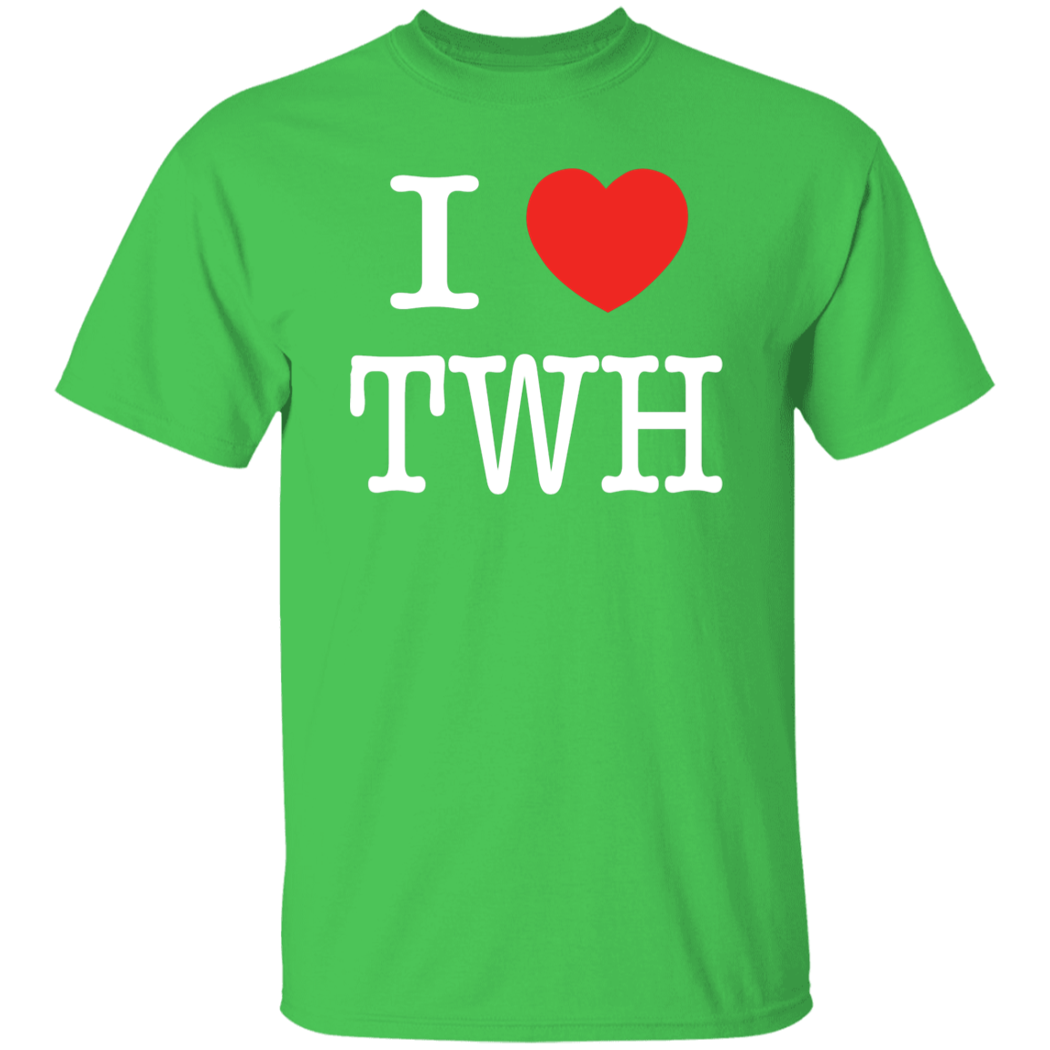 I LOVE TWH WHITE G500 5.3 oz. T-Shirt