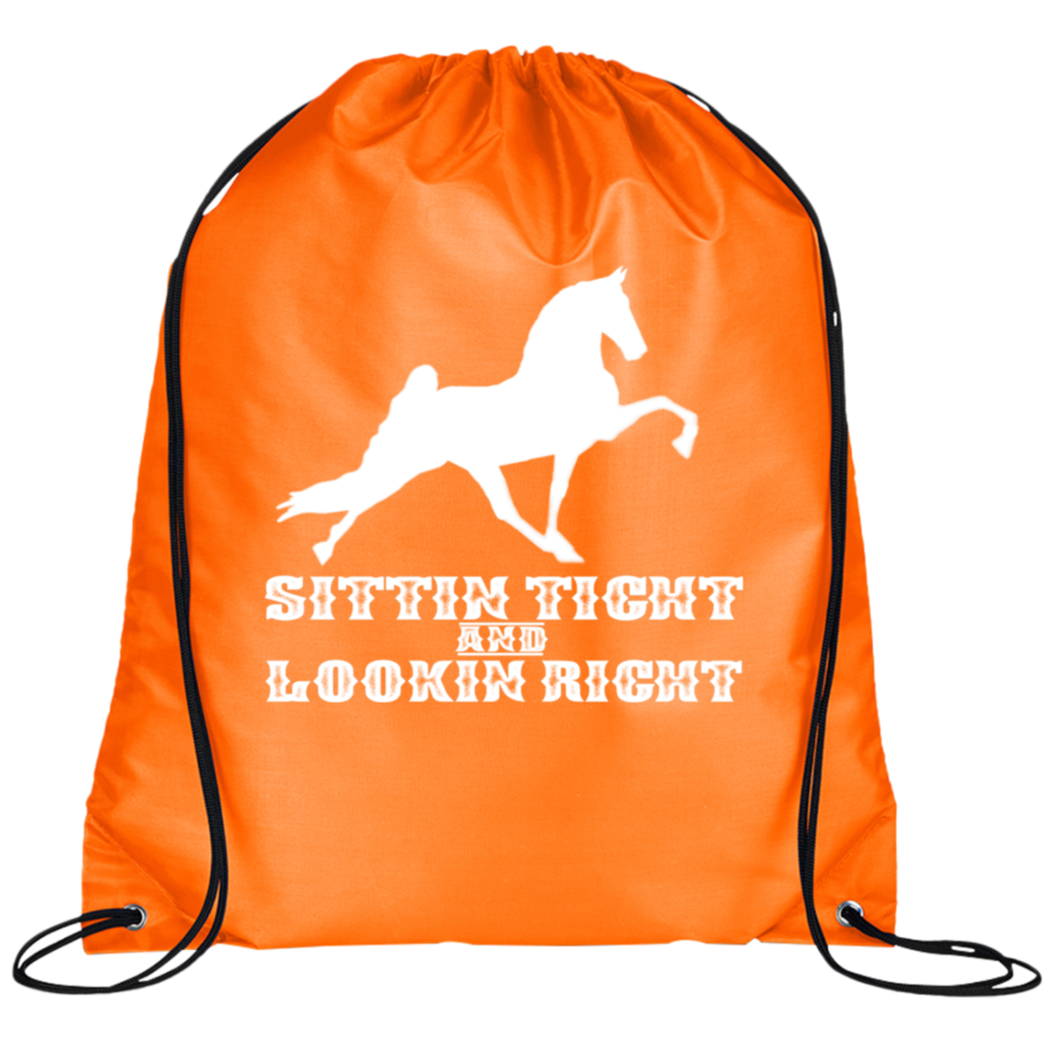 SITTIN TIGHT LOOKIN RIGHT TWH PERFORMANCE(WHITE) BG100 Prime Line Drawstring Cinch Backpack