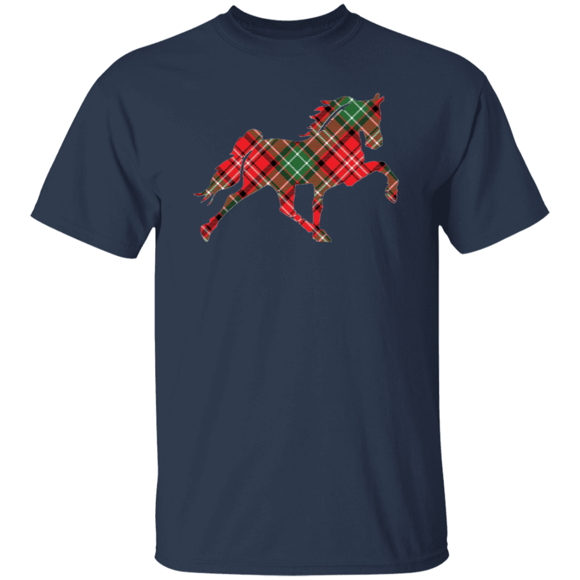 TENNESSEE WALKING HORSE DESIGN 3 JMD (RED PLAID) G500 5.3 oz. T-Shirt