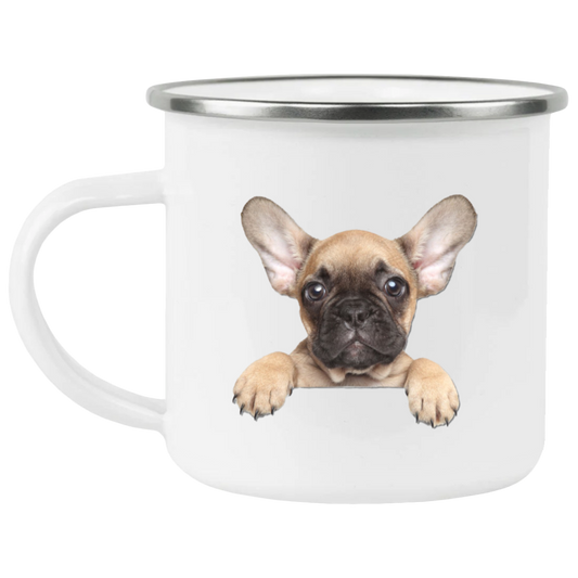 FRENCHIE PUPPY 21 21271 Enamel Camping Mug