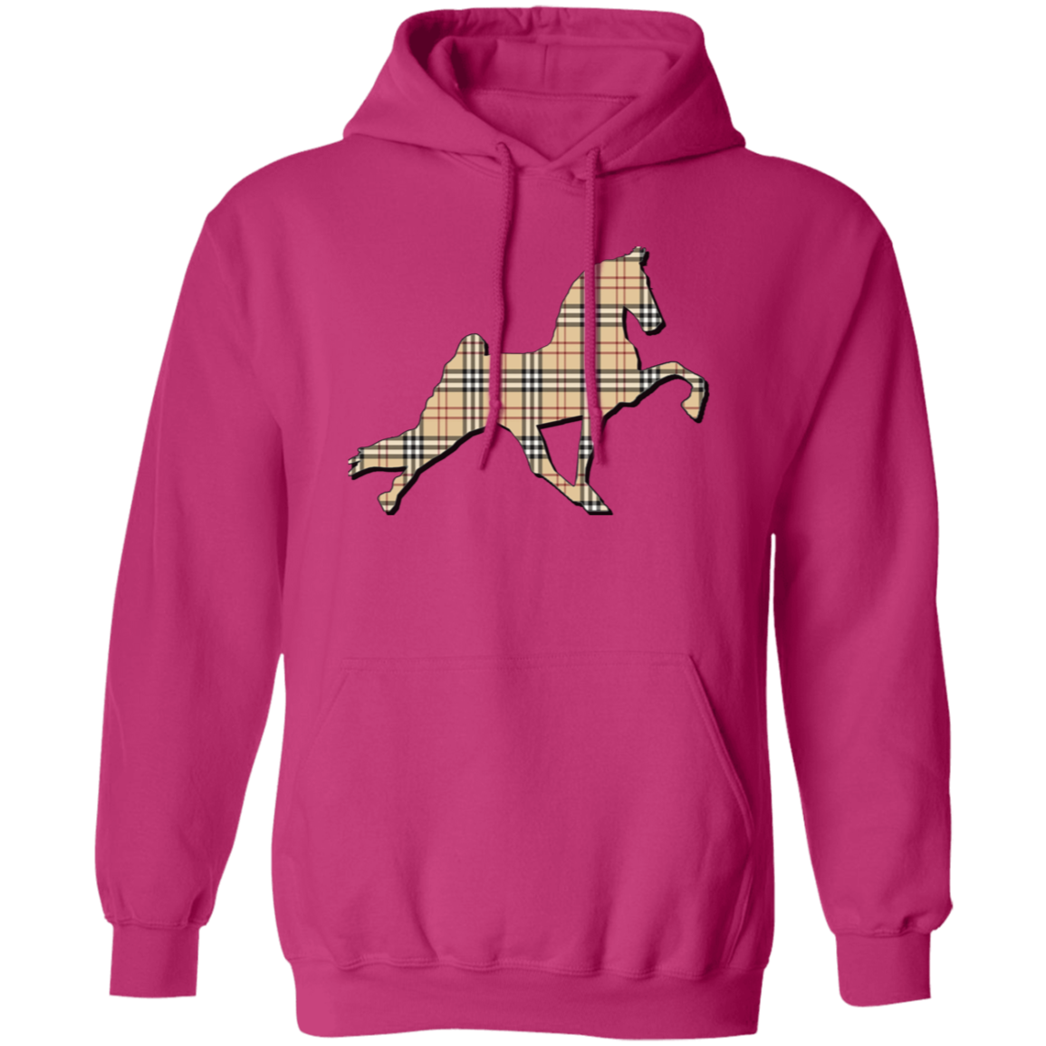 TENNESSEE WALKING PERFORMANCE HORSE  (BURBURY) G185 Gildan Pullover Hoodie