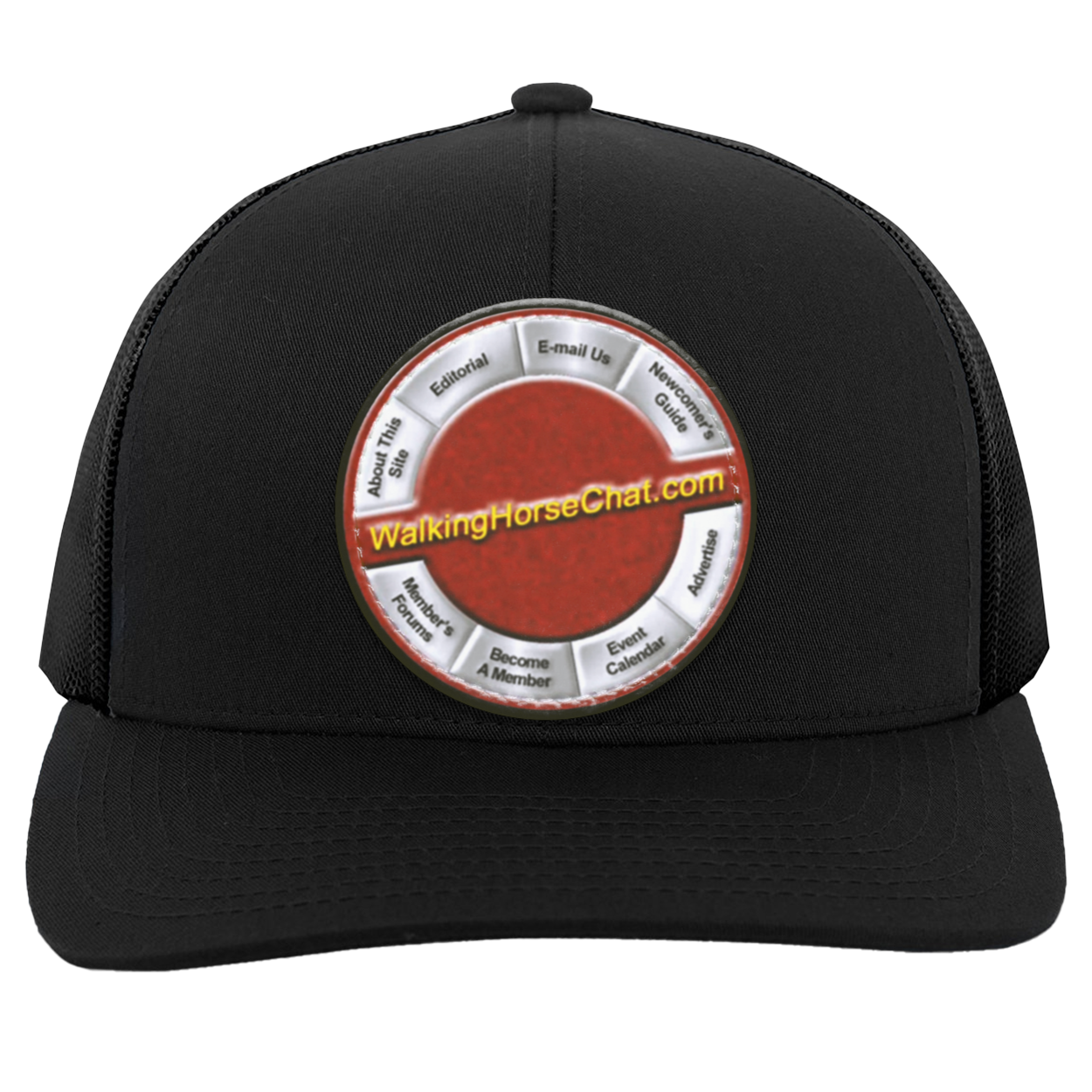 WalkingHorseChat Hat Logo 104C Trucker Snap Back