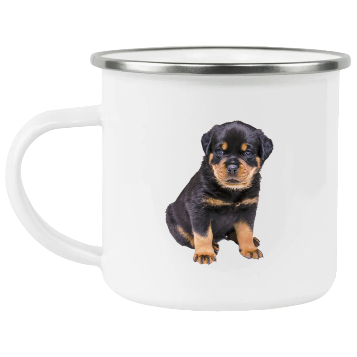 ROTTY PUPPY 1 21271 Enamel Camping Mug