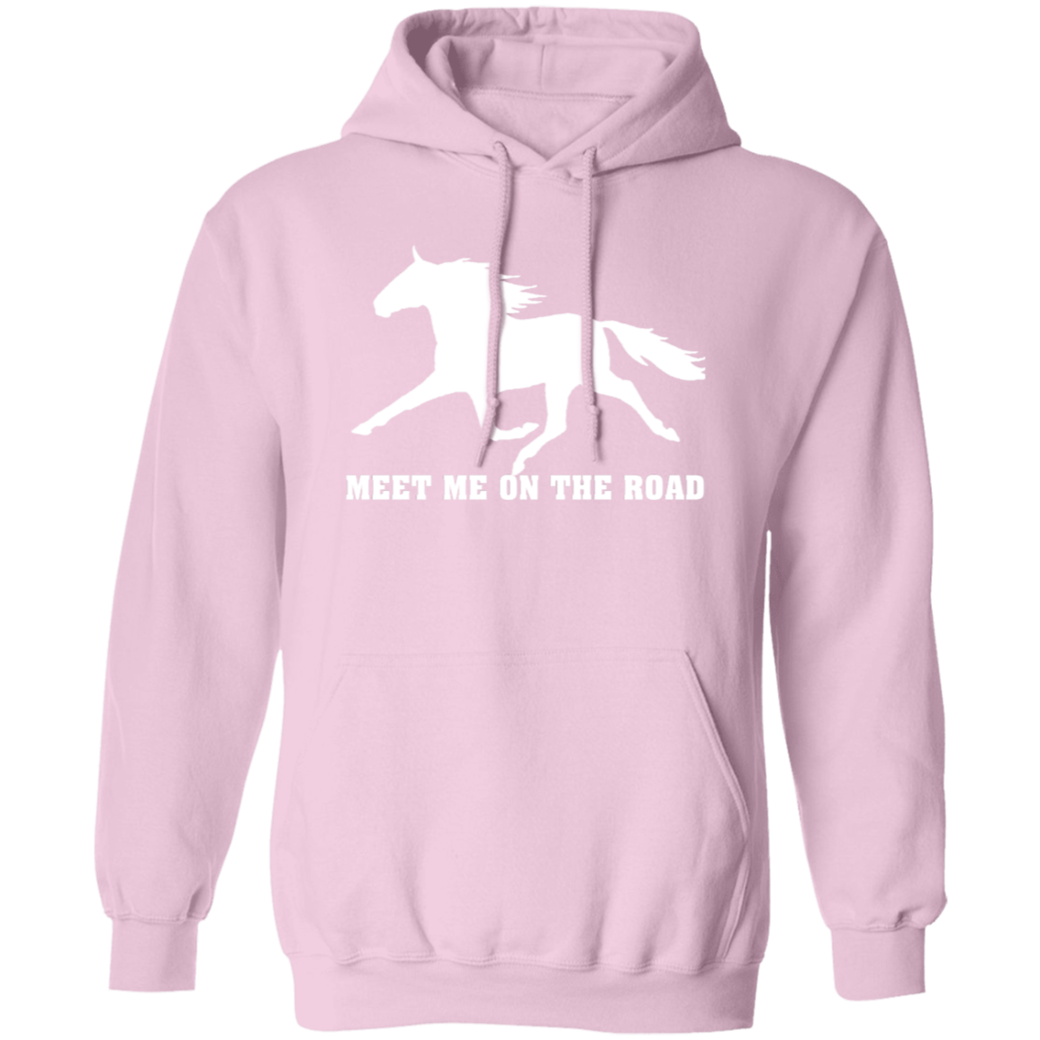 MEET ME ON THE ROAD (WHITE) G185 Gildan Pullover Hoodie