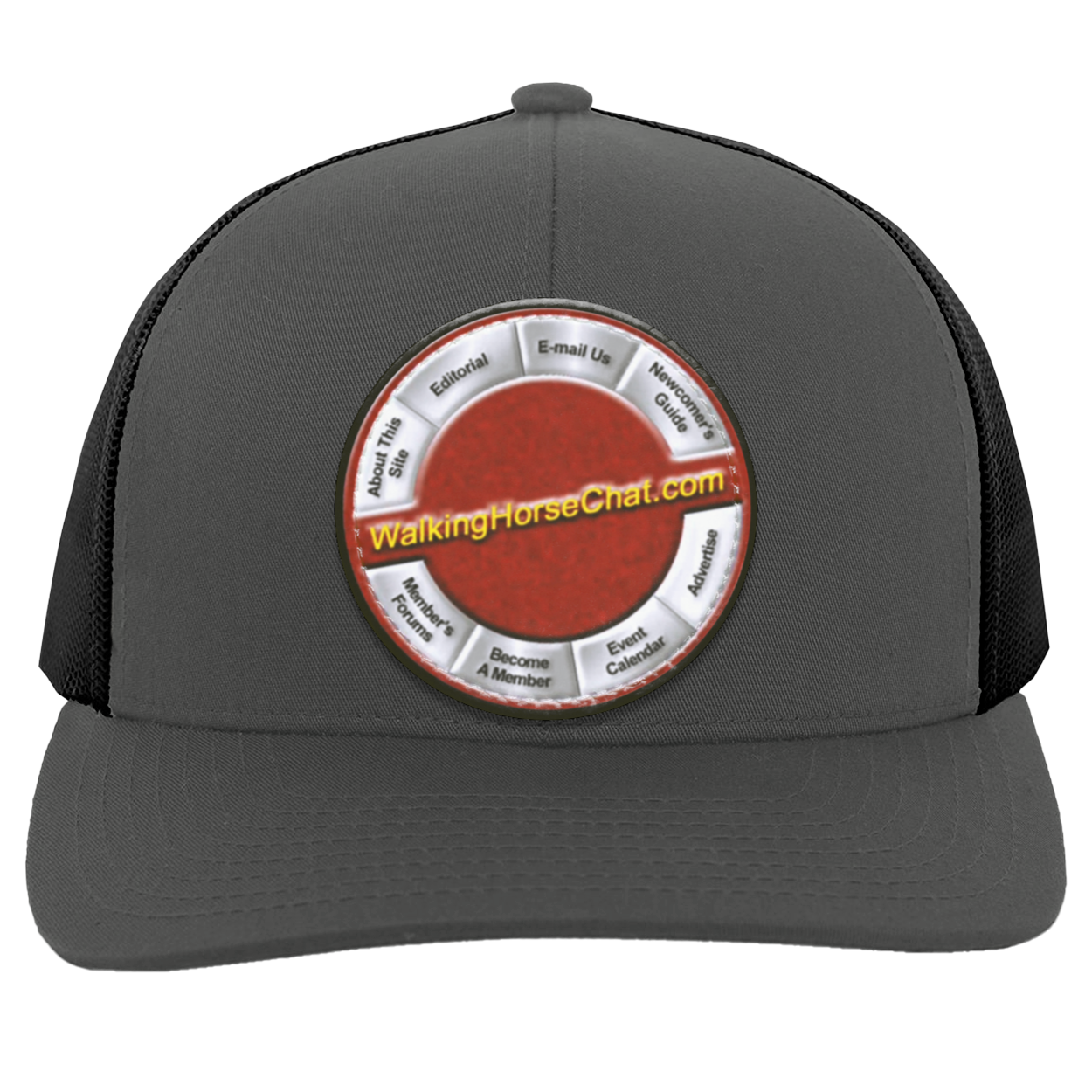 WalkingHorseChat Hat Logo 104C Trucker Snap Back