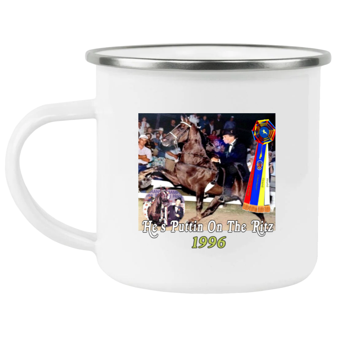 WGC HES PUTTIN ON THE RITZ 21271 Enamel Camping Mug