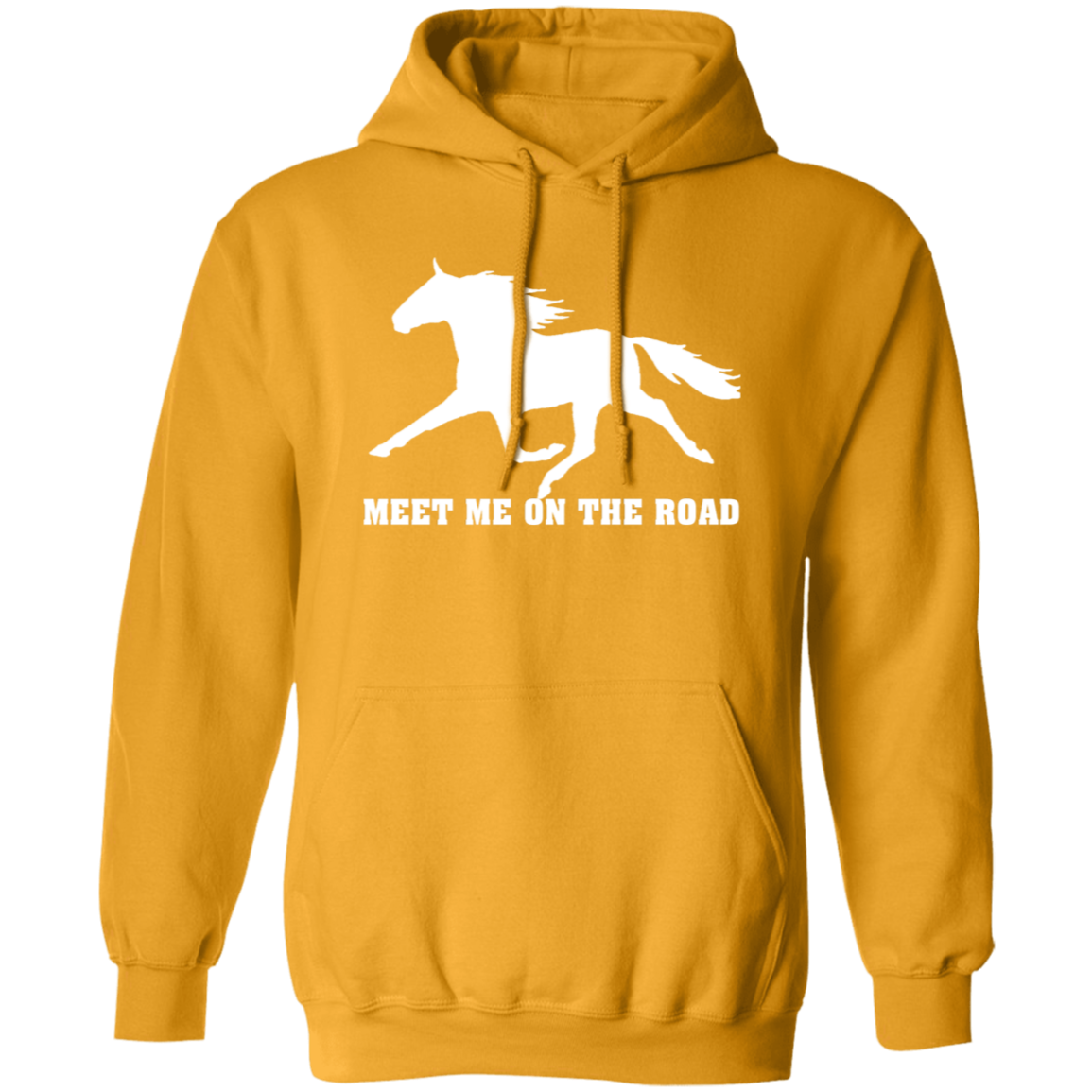 MEET ME ON THE ROAD (WHITE) G185 Gildan Pullover Hoodie