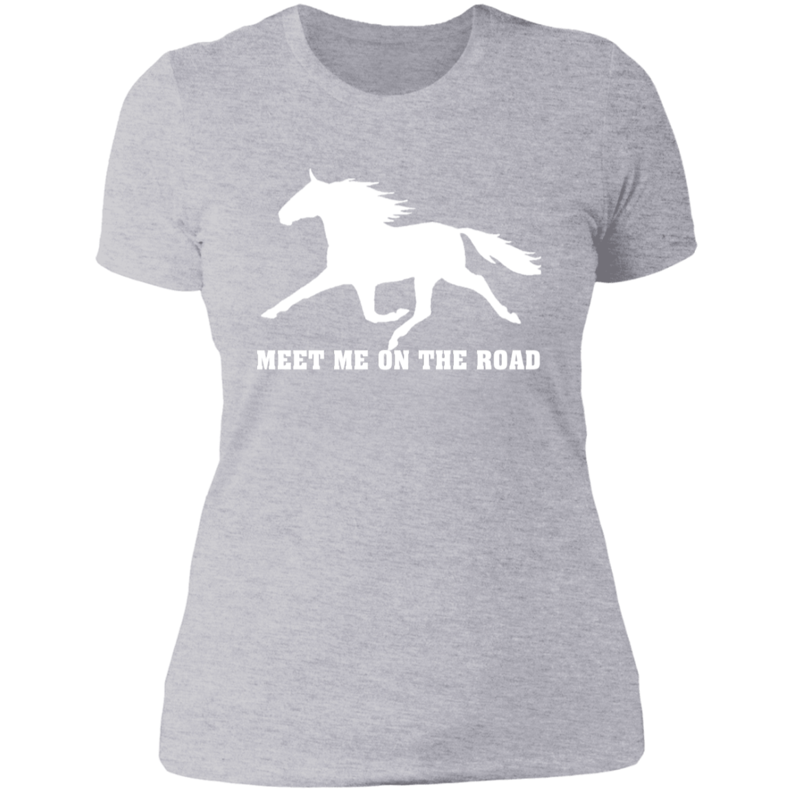 MEET ME ON THE ROAD (WHITE) NL3900 Ladies' Boyfriend T-Shirt