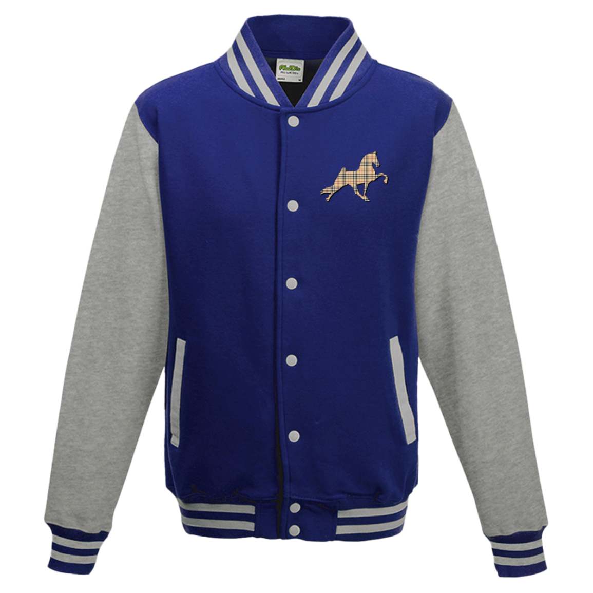 TENNESSEE WALKING PERFORMANCE HORSE  (BURBURY) JHA043 AWDis Mens Letterman Jacket