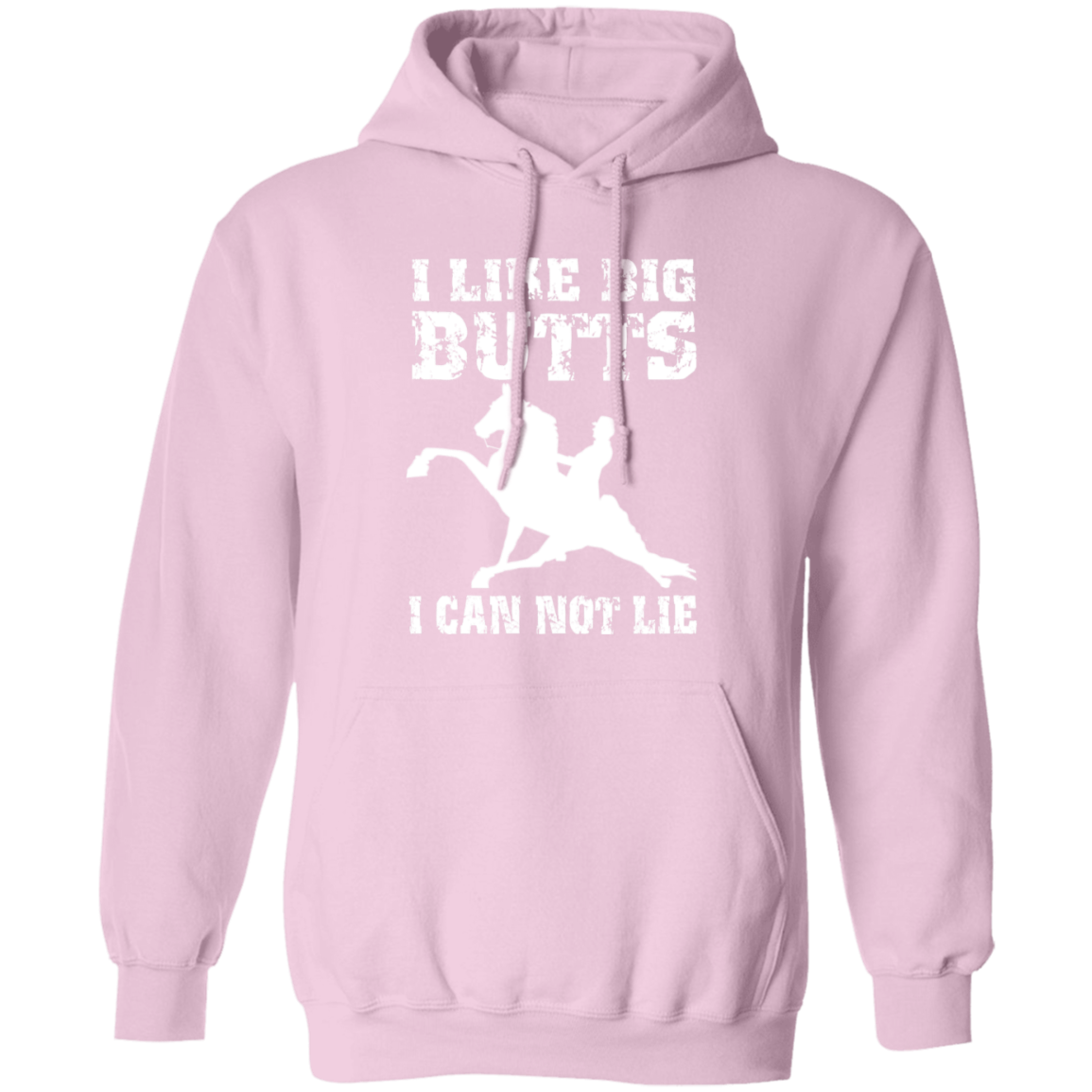 I LIKE BIG BUTTS (wht) G185 Gildan Pullover Hoodie