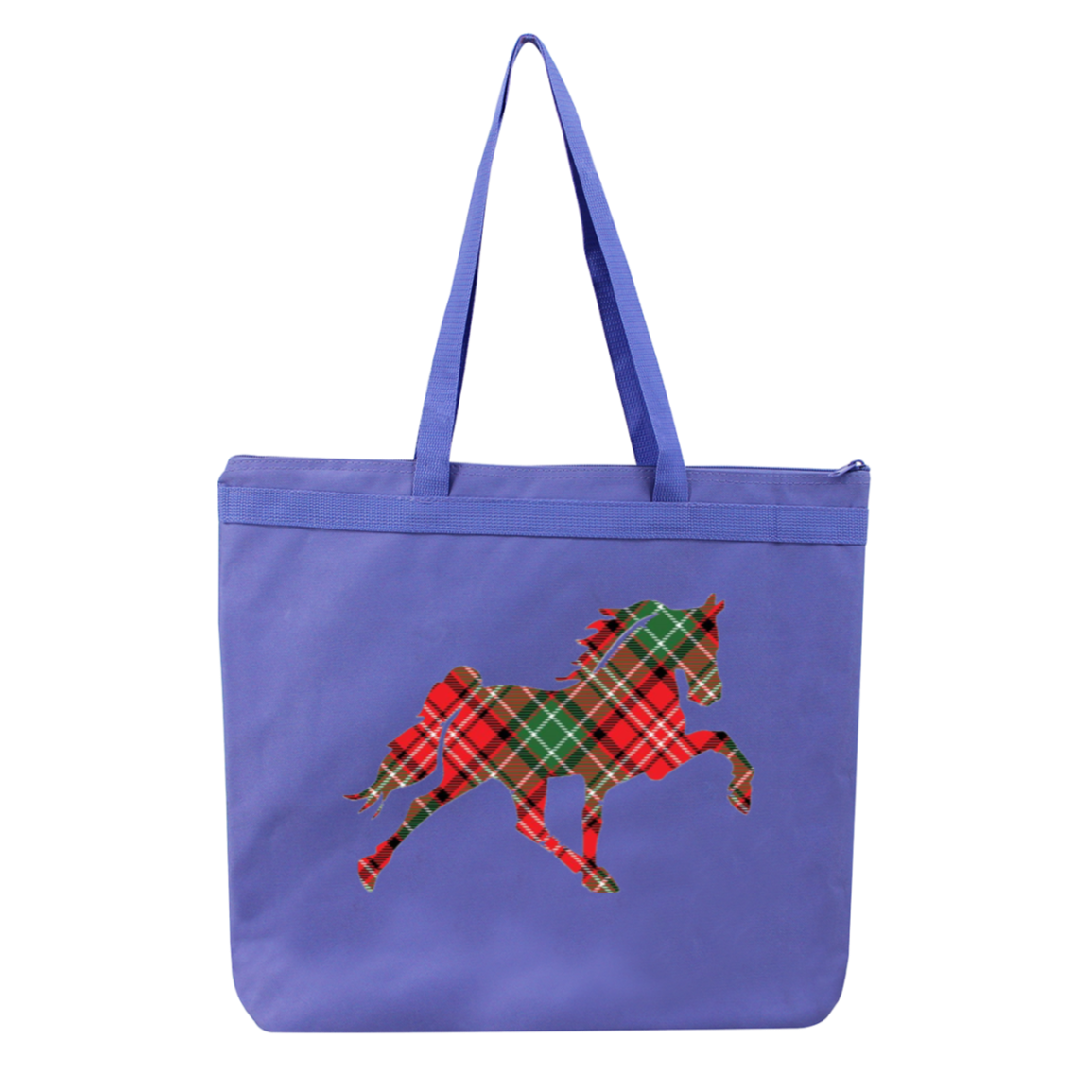 TENNESSEE WALKING HORSE DESIGN 3 JMD (RED PLAID) 8802 Liberty Bags Melody Large Tote