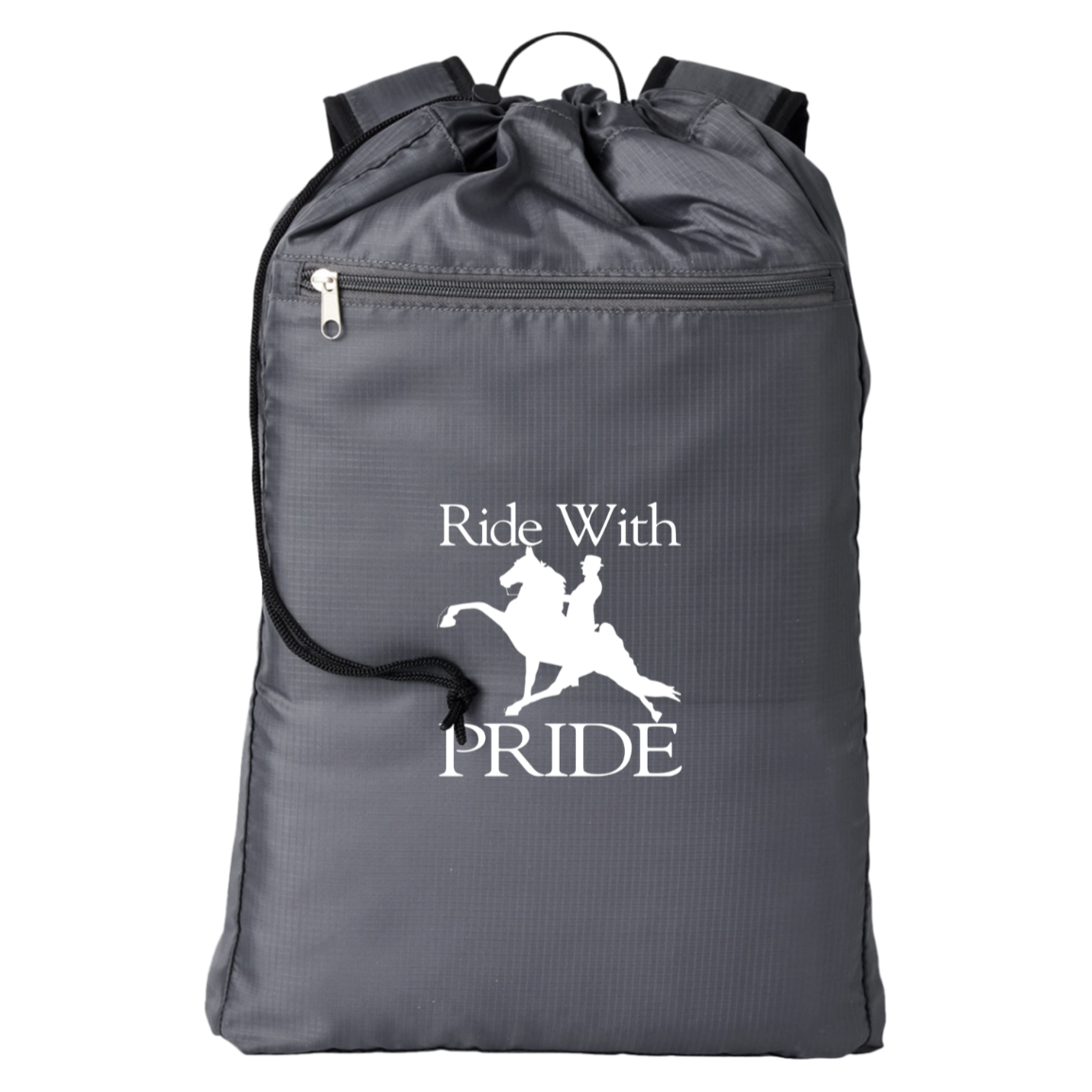 RIDEWITHPRIDEWHITE BE278 BAGedge Getaway Cinchback Backpack