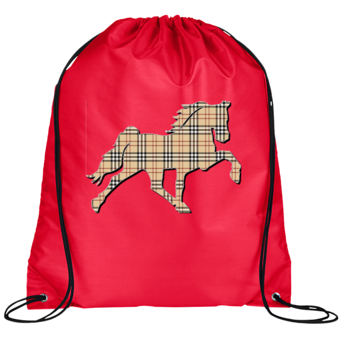 TENNESSEE WALKING HORSE DESIGN 3 JMD (BURBURY) BG100 Prime Line Drawstring Cinch Backpack