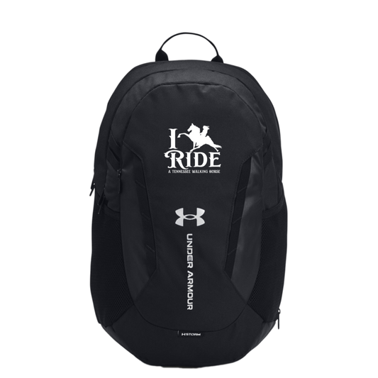 I RIDE A WALKING HORSE B (WHITE) 1384673 Under Armour Hustle 6.0 TEAM Backpack