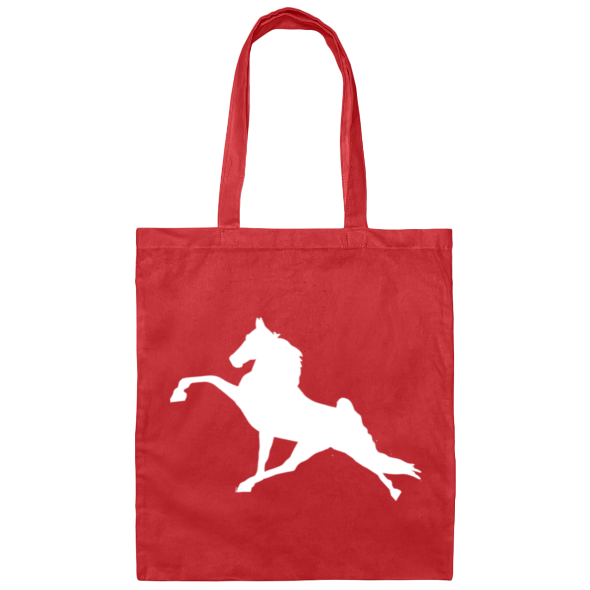 Tennessee Walking Horse Performance (WHITE) BE007 Canvas Tote Bag