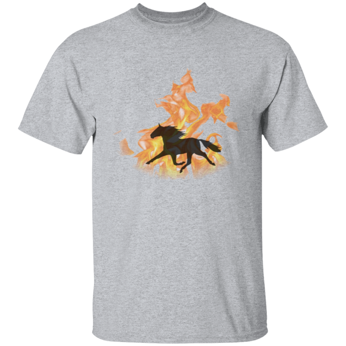 SPEED HORSE IN FLAMES G500 5.3 oz. T-Shirt