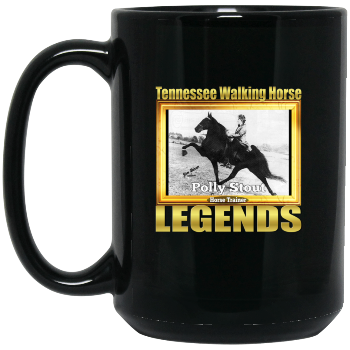 POLLY STOUT (Legends Series) BM15OZ 15oz Black Mug