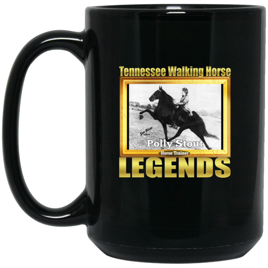 POLLY STOUT (Legends Series) BM15OZ 15oz Black Mug