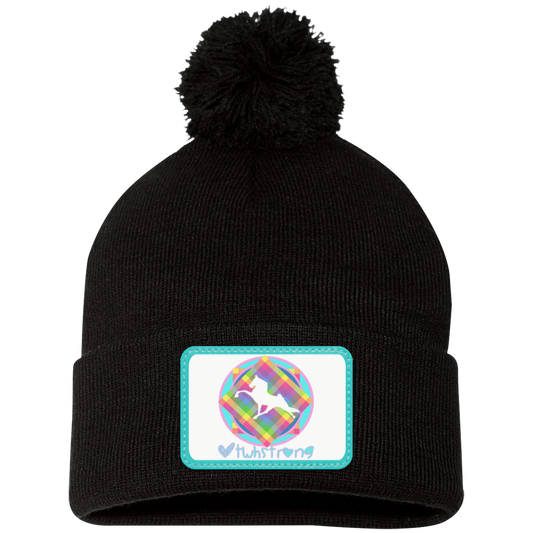 #TWHSTRONG RECT SP15 Pom Pom Knit Cap - Patch