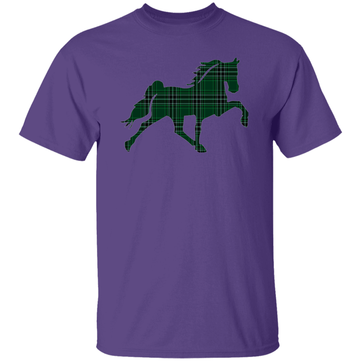 TENNESSEE WALKING HORSE DESIGN 3 JMD (GREEN PLAID) G500 5.3 oz. T-Shirt