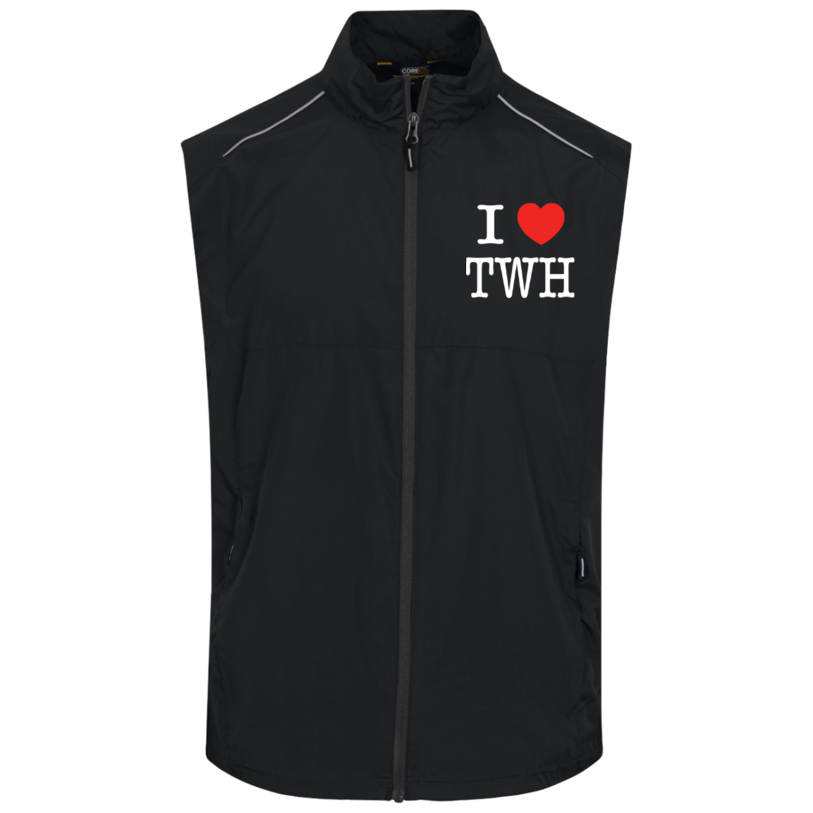 I LOVE TWH WHITE CE703 Core 365 Mens Techno Lite Unlined Vest