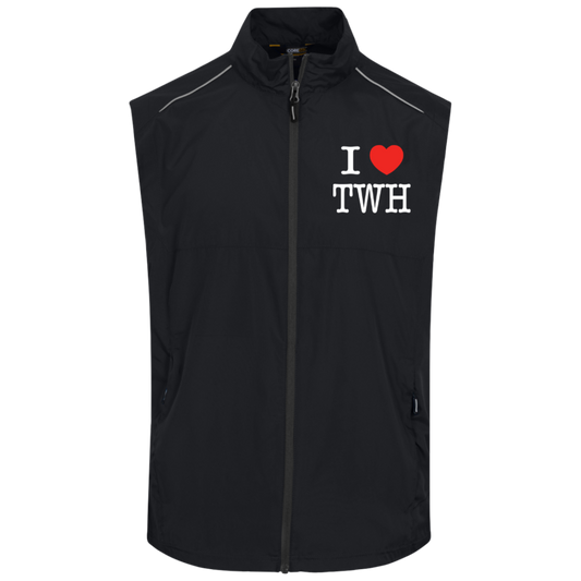 I LOVE TWH WHITE CE703 Core 365 Mens Techno Lite Unlined Vest