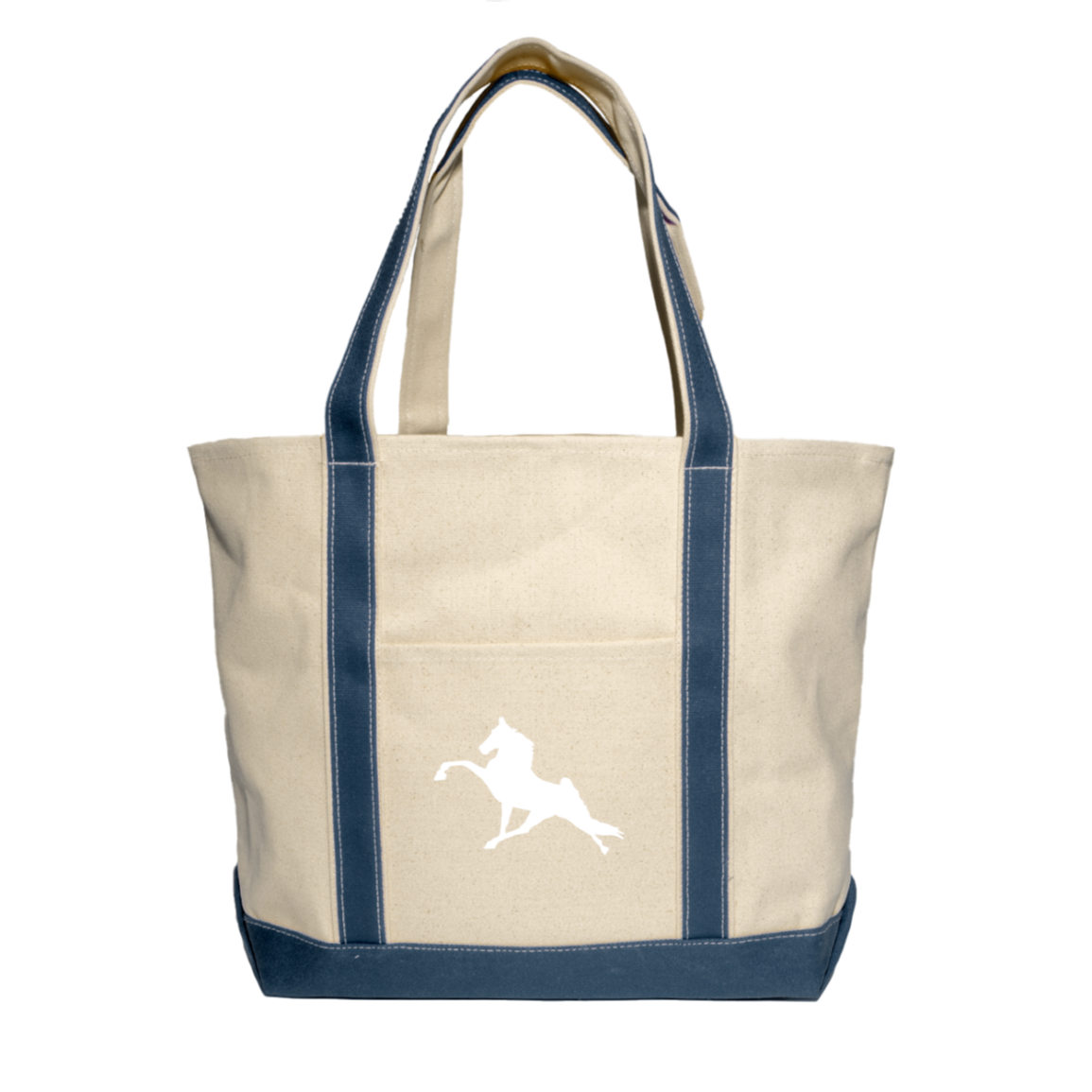 Tennessee Walking Horse Performance (WHITE) 8872 Liberty Bags XL Cotton Canvas Boat Tote