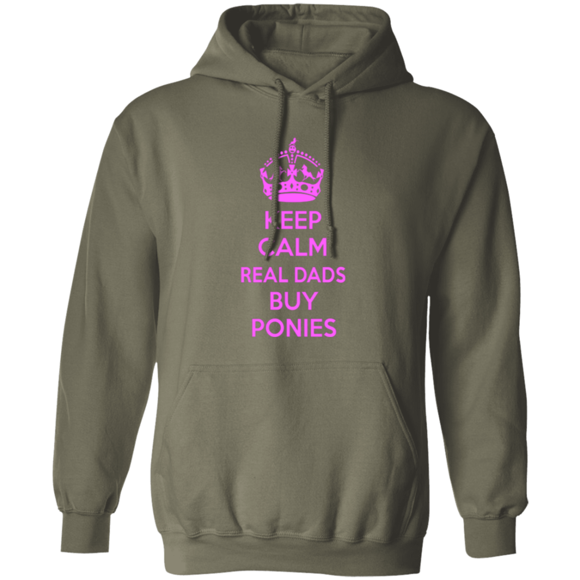 REAL DADS BUY PONIES (pink) G185 Gildan Pullover Hoodie