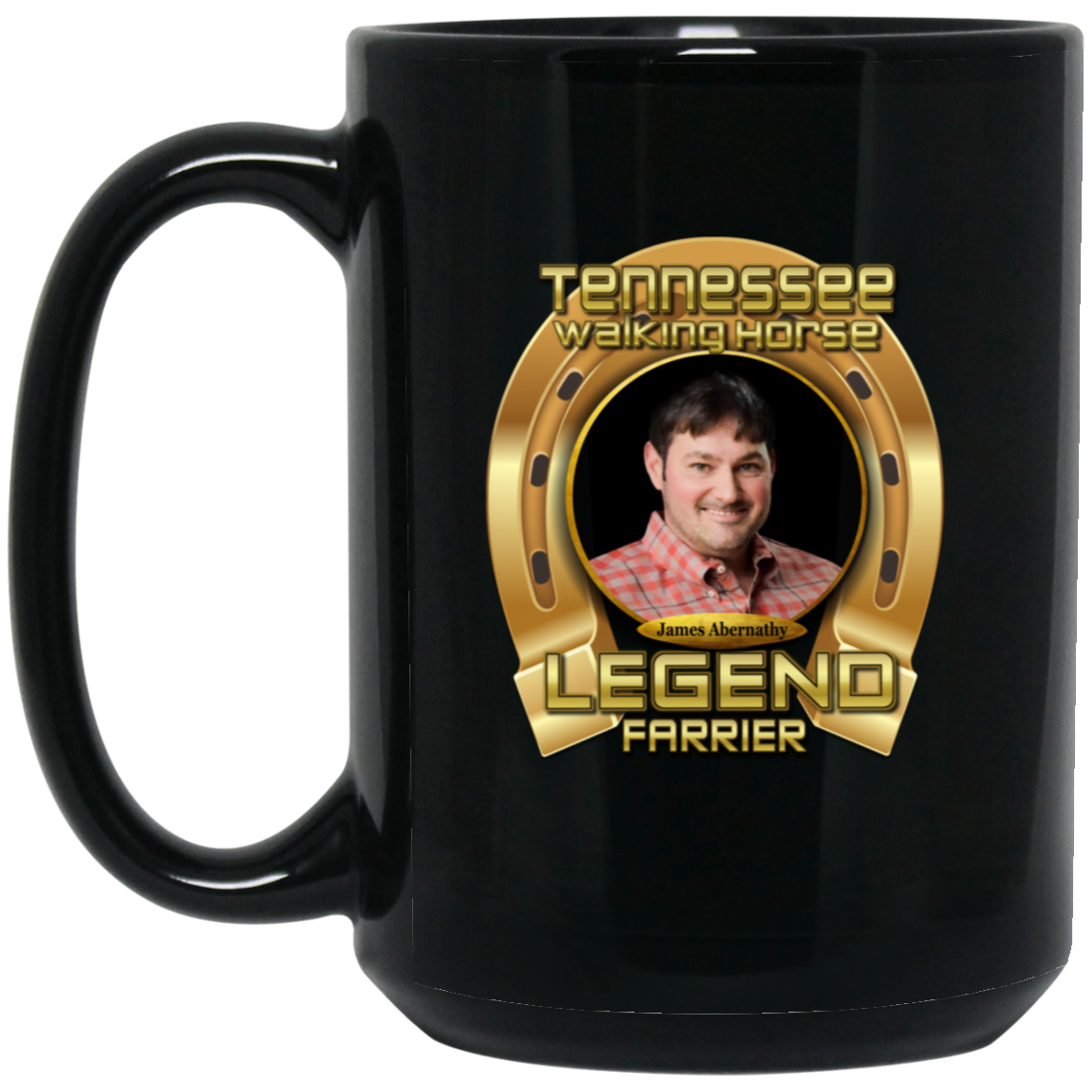 JAMES ABERNATHY (TWH LEGENDS) BM15OZ 15oz Black Mug