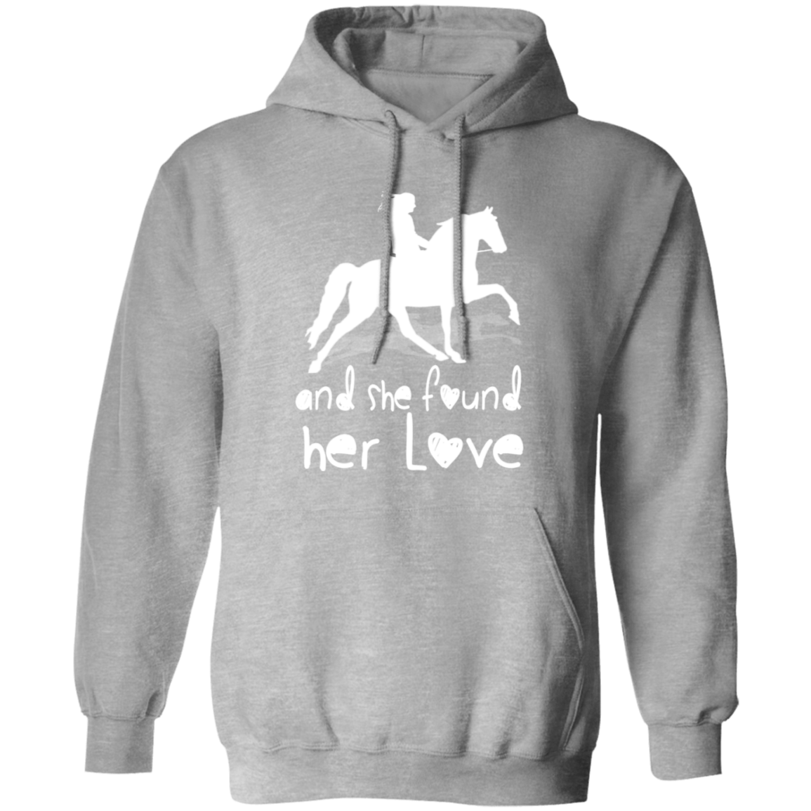 SHE FOUND HER LOVE (TWH pleasure) white art G185 Gildan Pullover Hoodie