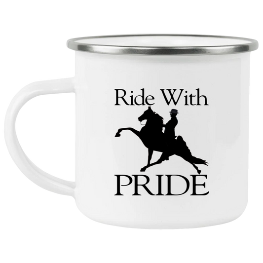 Ride With Pride 21271 Enamel Camping Mug