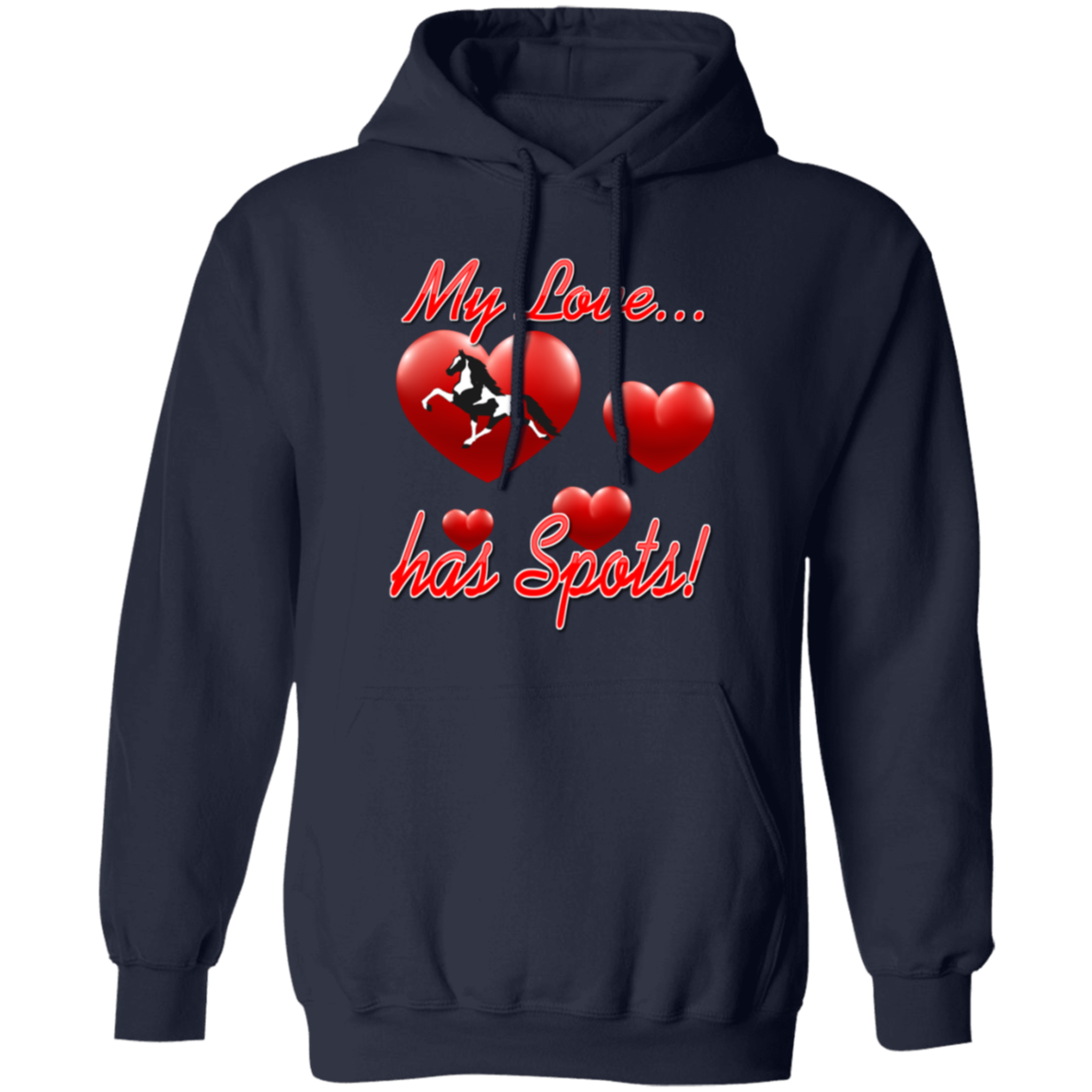 My Love Has Spots G185 Gildan Pullover Hoodie